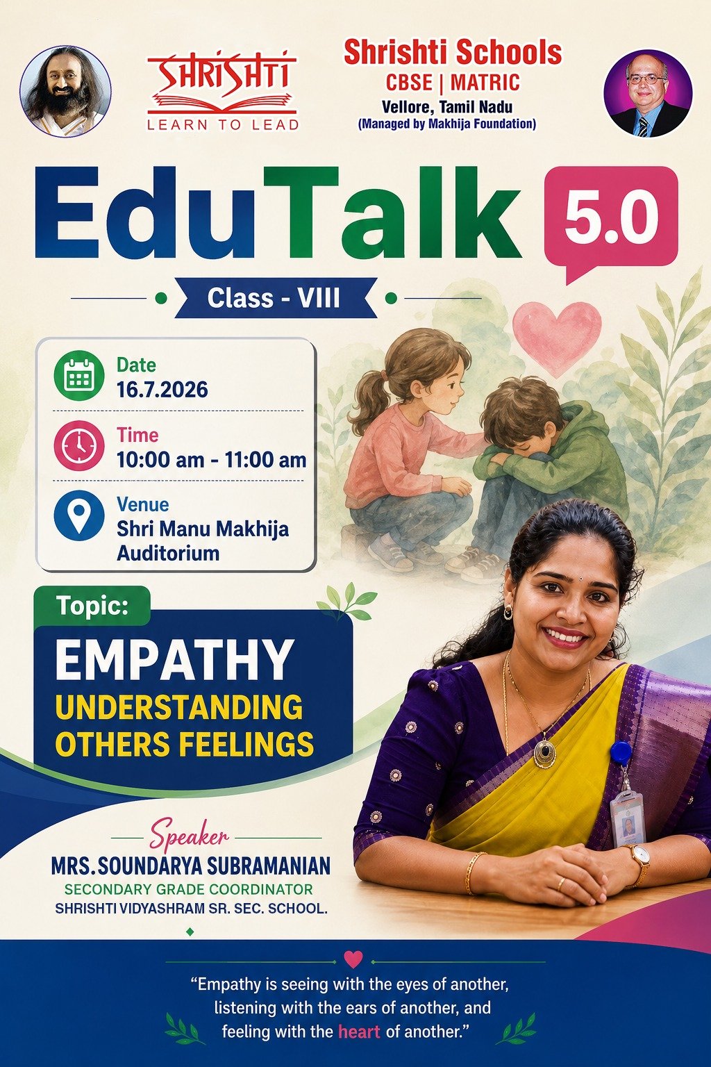 Edutalk 5.0 - Empathy Understanding Other Feelings For Grade VIII